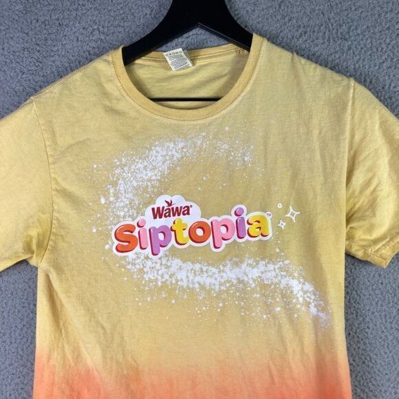 Wawa T-Shirt Lot Siptopia Hoagiefest Unisex Size Small Adult Logo Tie Dye Blue - Picture 3 of 9
